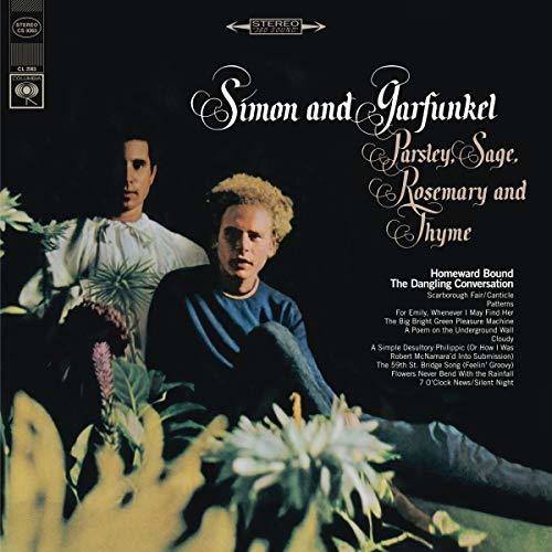 the album cover for Simon & Garfunkel - Parsley Sage Rosemary & Thyme [180 Gram] (Dli)