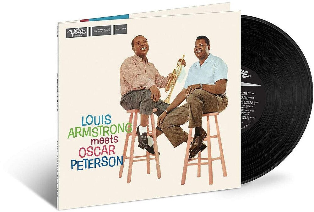 the album cover for Various Artists - Louis Armstrong Meets Oscar Peterson [Limited Edition LP]