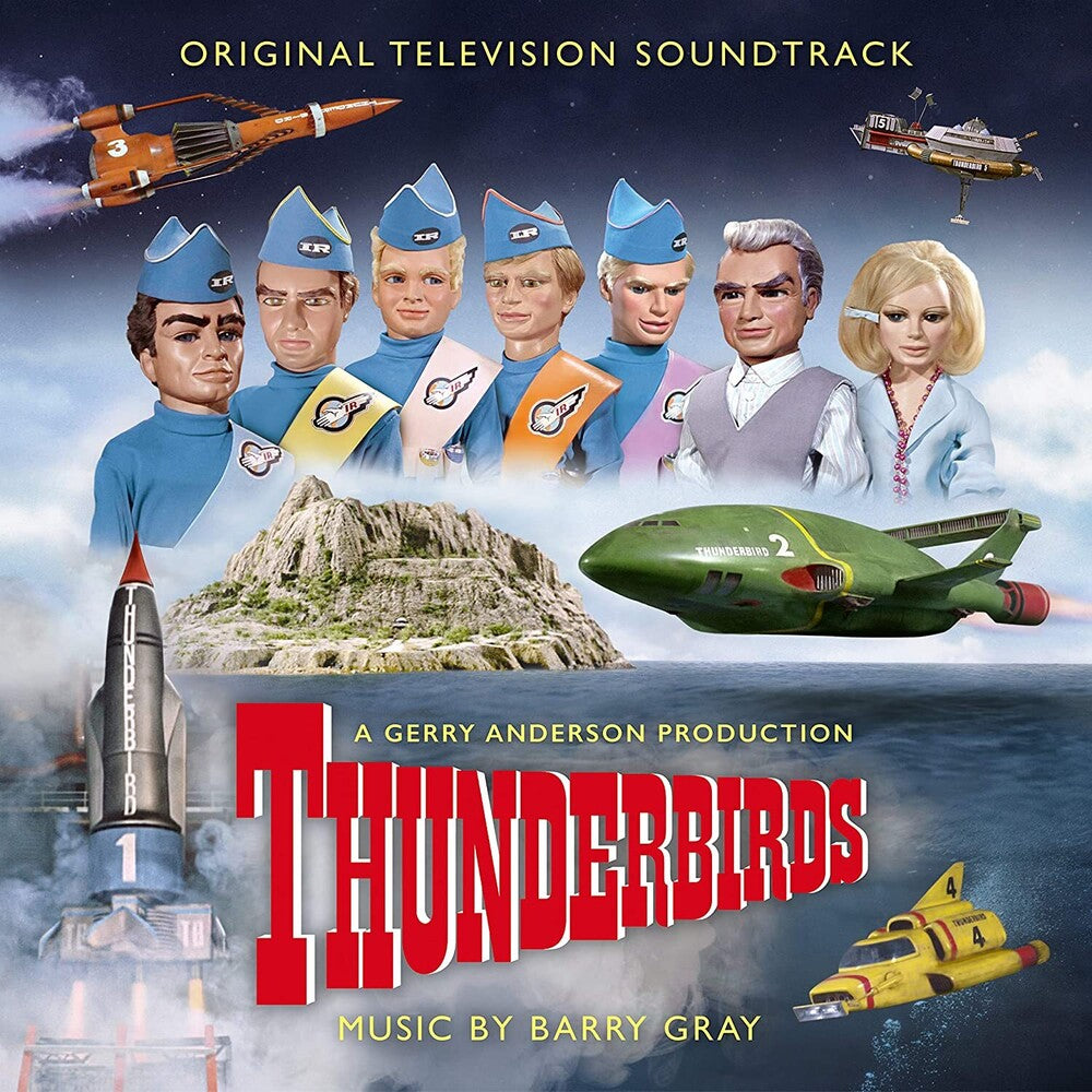 the album cover for Barry Gray Blue Colv Gate - Thunderbirds / O.S.T. (Blue) [Colored Vinyl] (Gate)
