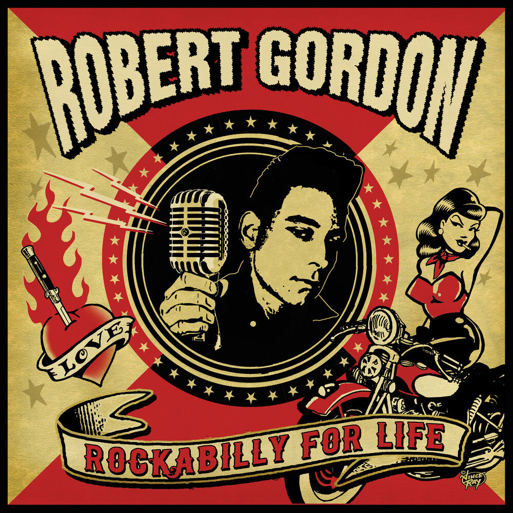 the album cover for Robert Gordon / Williamson,James / Spedding,Chris - Rockabilly For Life