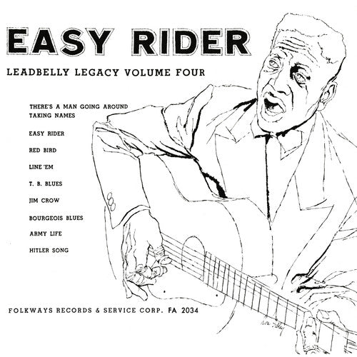 the album cover for Lead Belly - Easy Rider