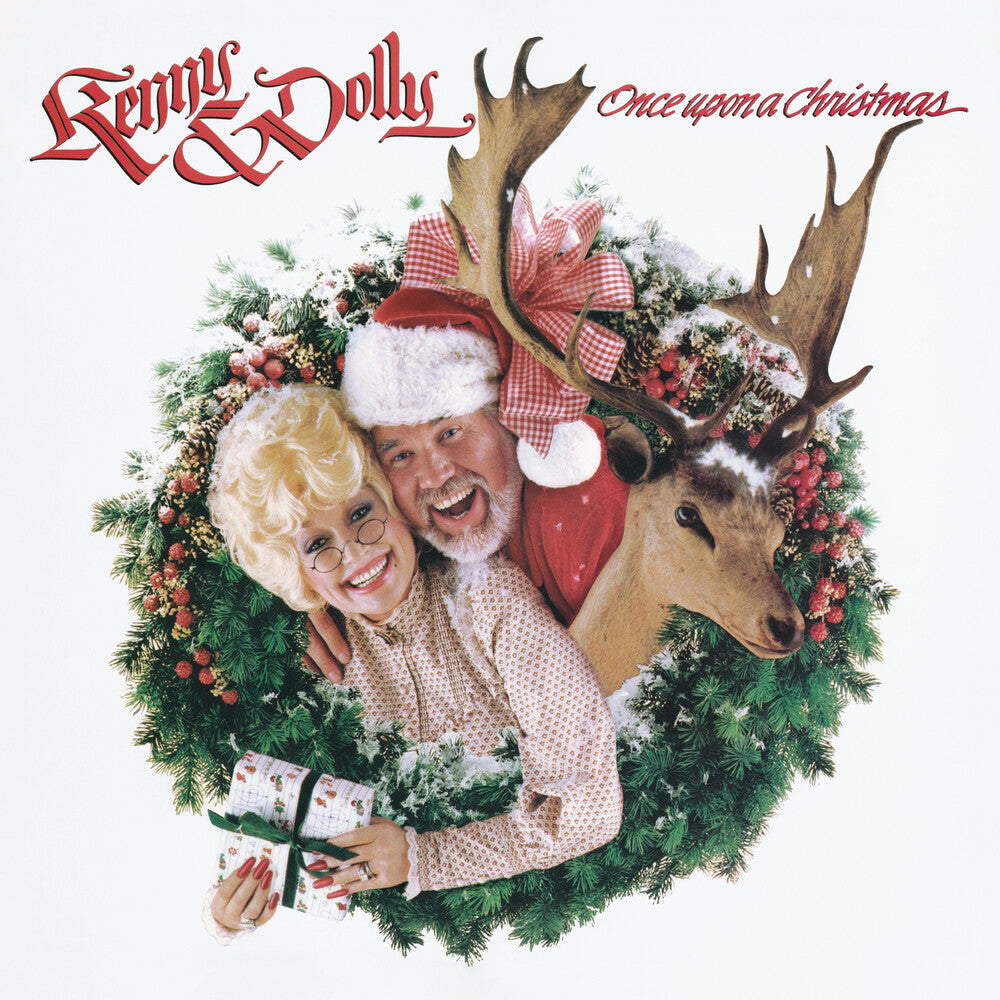 the album cover for Kenny Rogers & Dolly Parton - Once Upon A Christmas [LP]