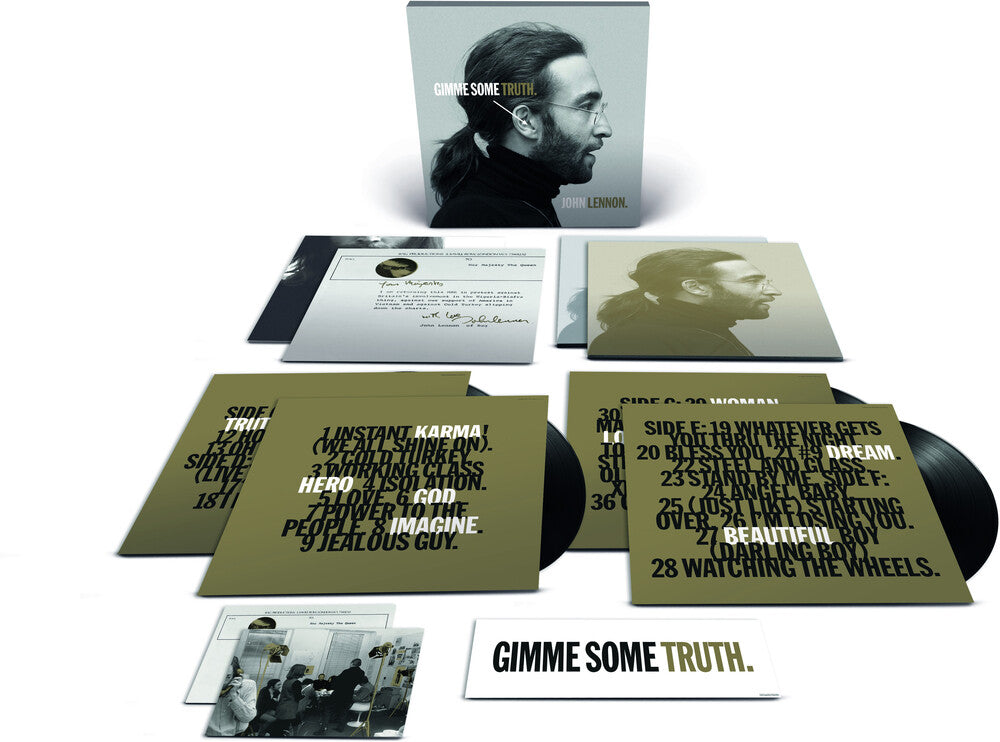 the album cover for John Lennon - GIMME SOME TRUTH. THE ULTIMATE MIXES. [4LP Box Set]