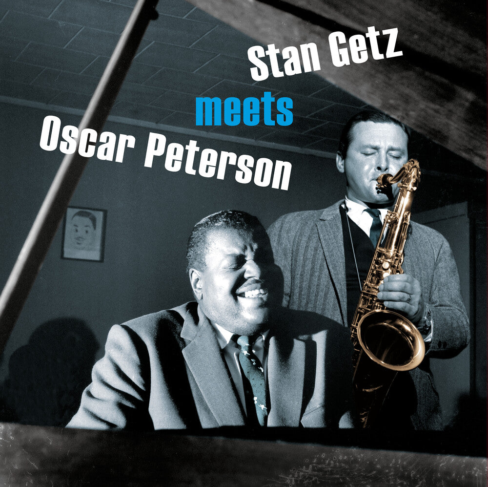 the album cover for Stan Getz / Peterson,Oscar - Stan Getz Meets Oscar Peterson [180-Gram Orange Colored Vinyl With Bonus Track]