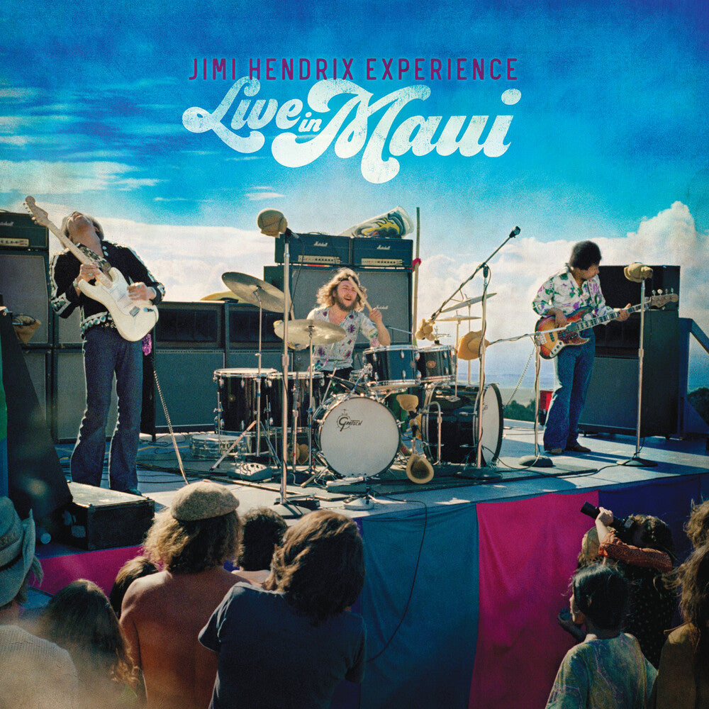 the album cover for The Jimi Hendrix Experience - Live In Maui [3LP/Blu-ray]