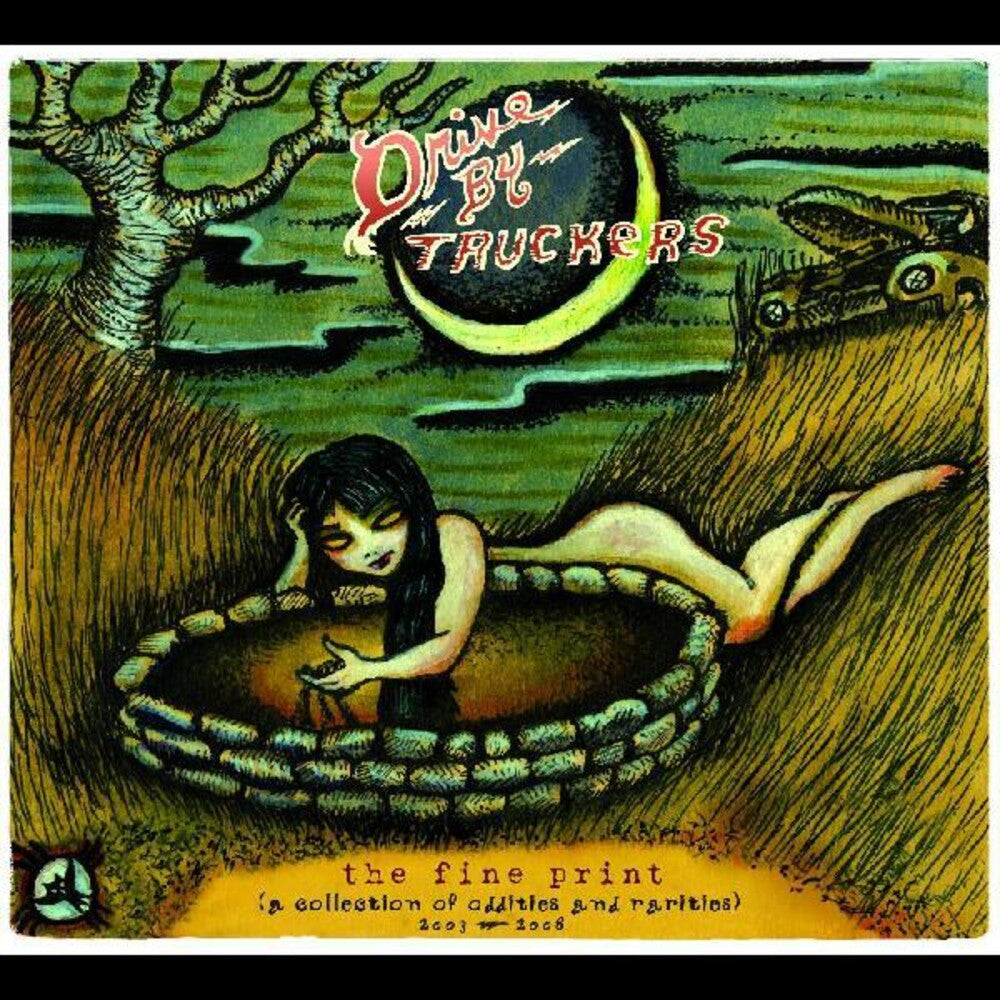 the album cover for Drive-By Truckers - The Fine Print [Clear & Green Marble 2LP]