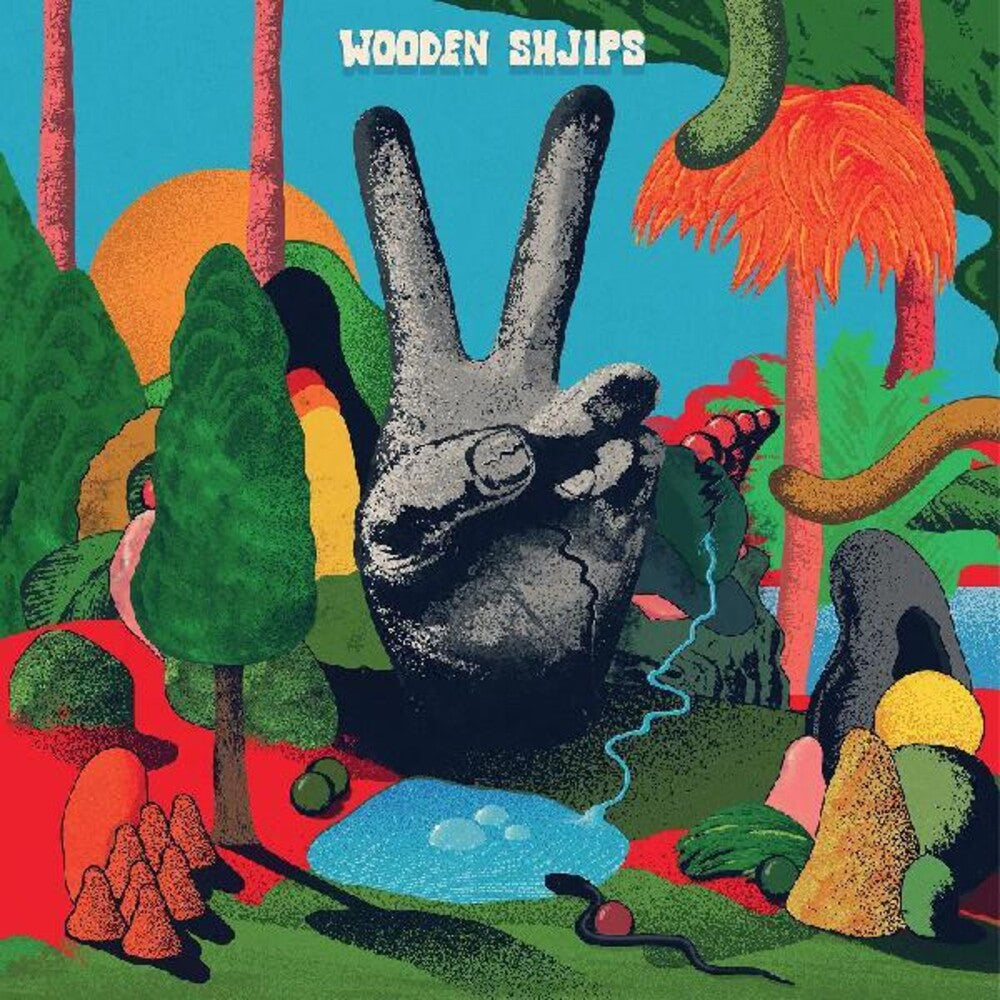 the album cover for Wooden Shjips - V. [Clear Vinyl] (Red)