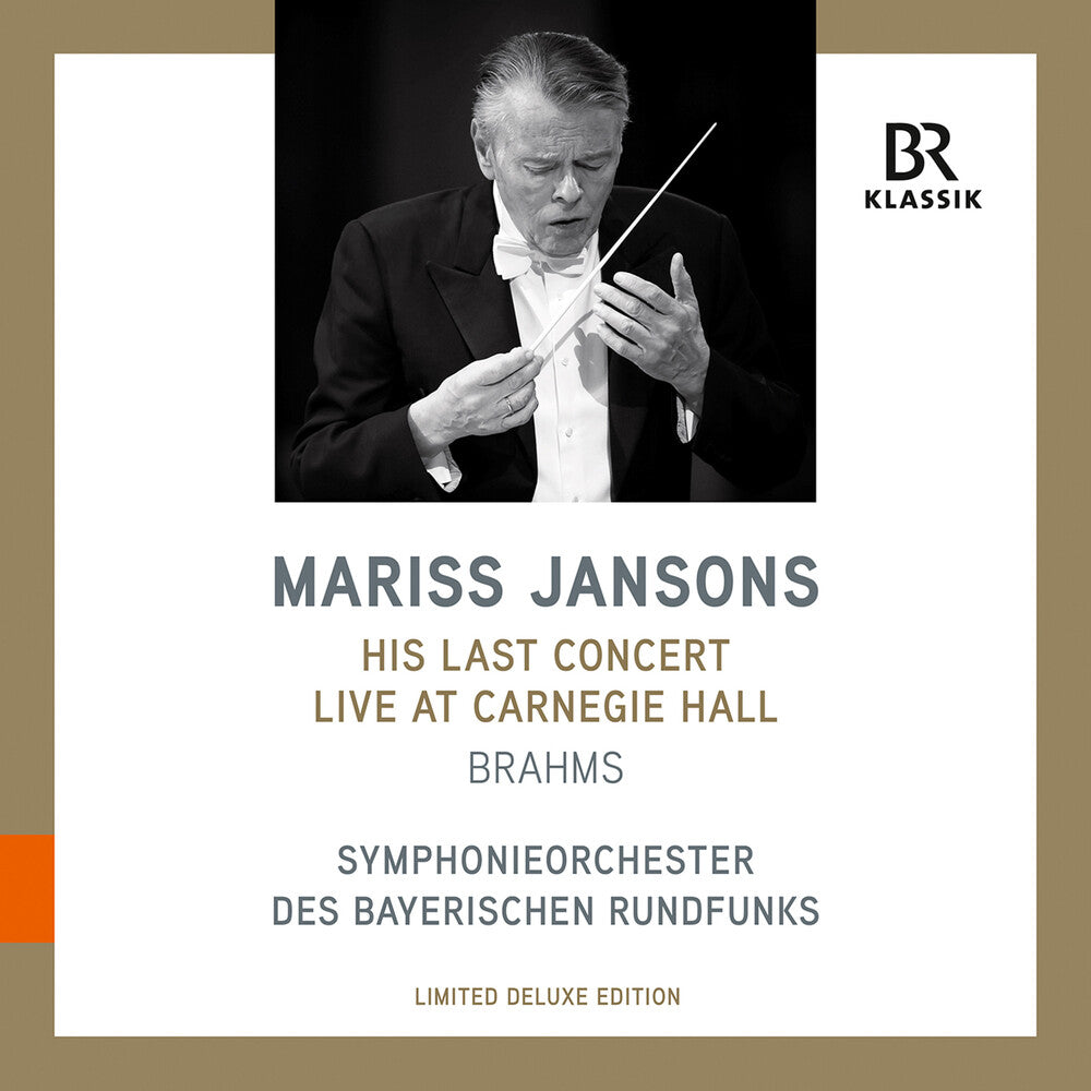 the album cover for Brahms / Jansons - Mariss Jansons - His Last Concert Live at Carnegie Hall