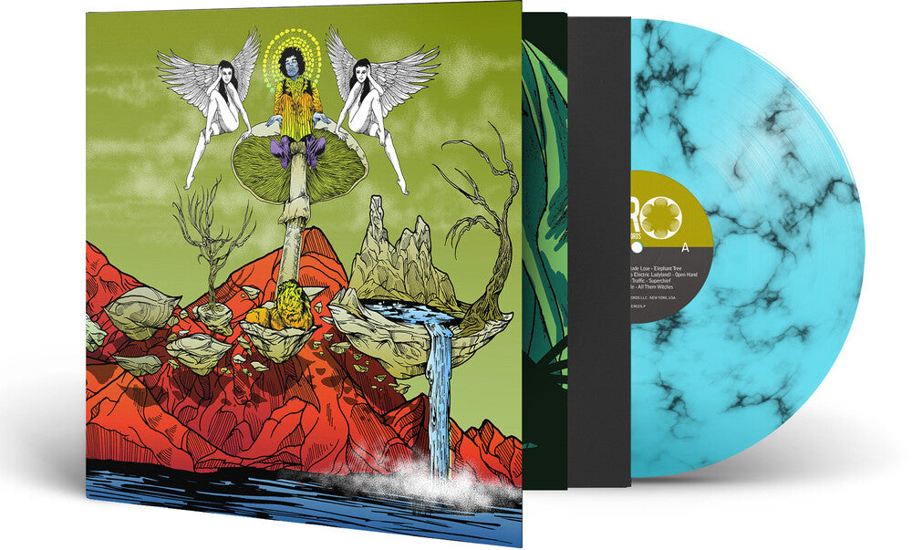 the album cover for Electric Ladyland Redux / Various Light Blue - Electric Ladyland (Redux) / Various (Light Blue/Black Marble Vinyl)