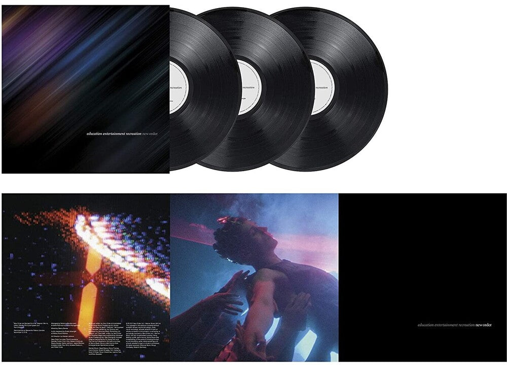 the album cover for New Order - Education Entertainment Recreation (Live) [3LP]