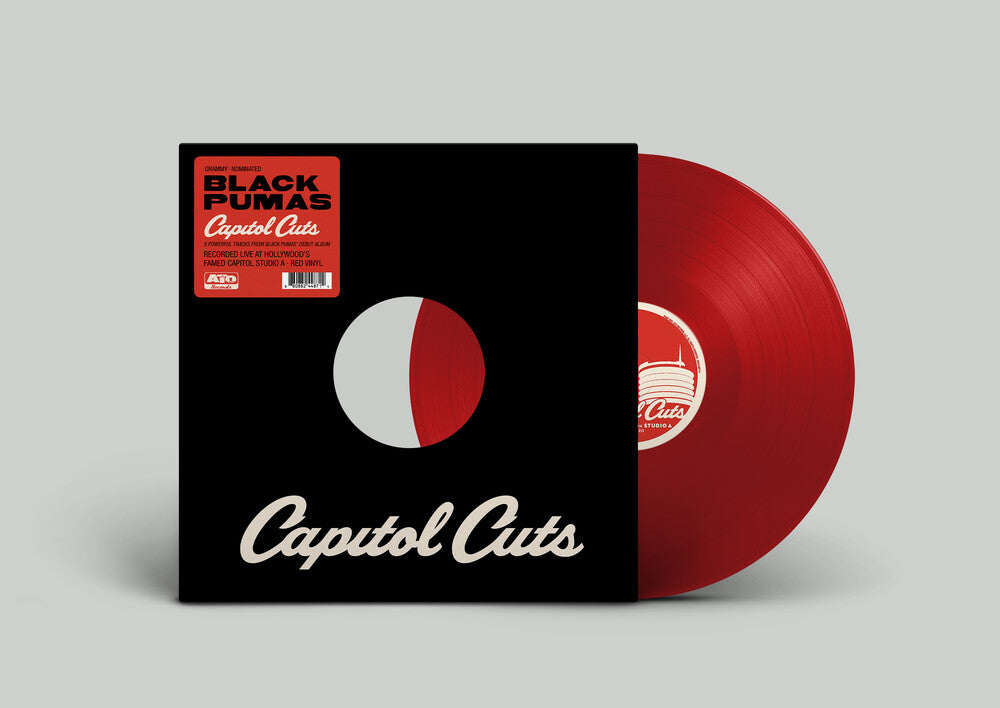the album cover for Black Pumas - Capitol Cuts - Live from Studio A [Red LP]