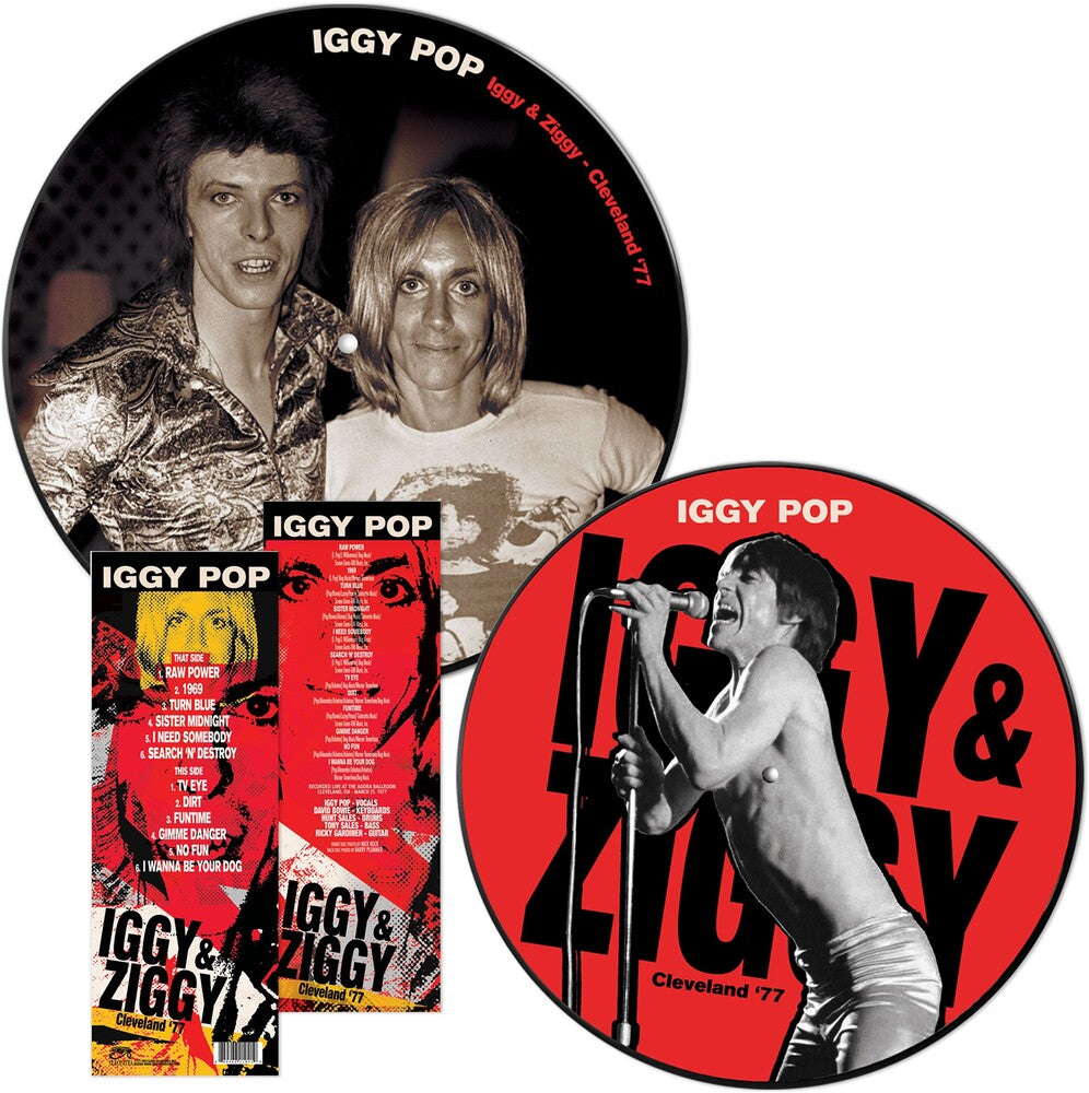 the album cover for Iggy Pop - Iggy & Ziggy Cleveland '77 [Limited Edition Picture Disc LP]