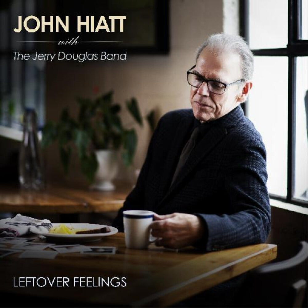 the album cover for John Hiatt with The Jerry Douglas Band - Leftover Feelings [LP]