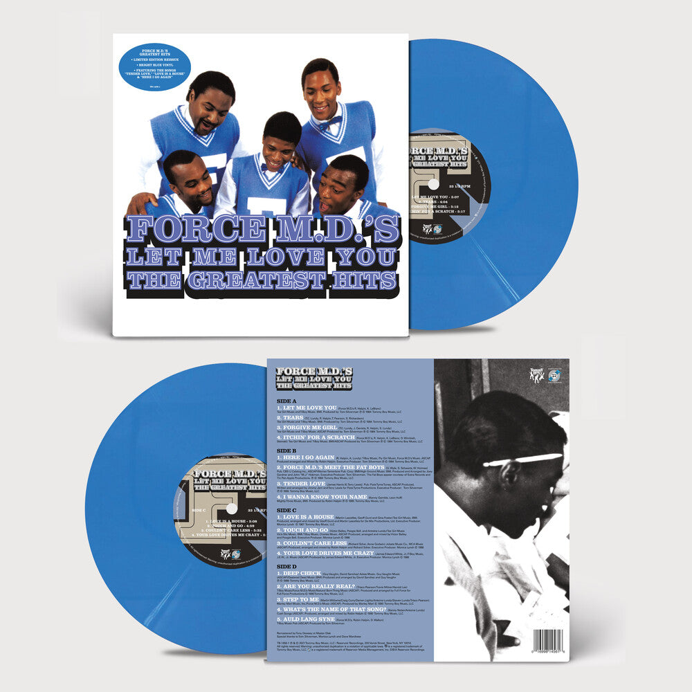 the album cover for Force M.D.'S - Let Me Love You (The Greatest Hits) [Blue Translucent]