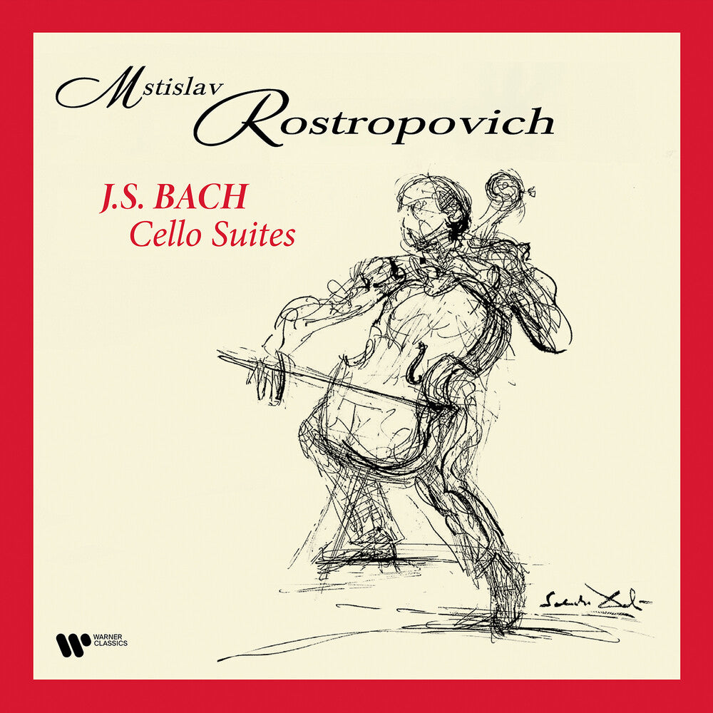 the album cover for Rostropovich, Mstislav - Bach: The Cello Suites