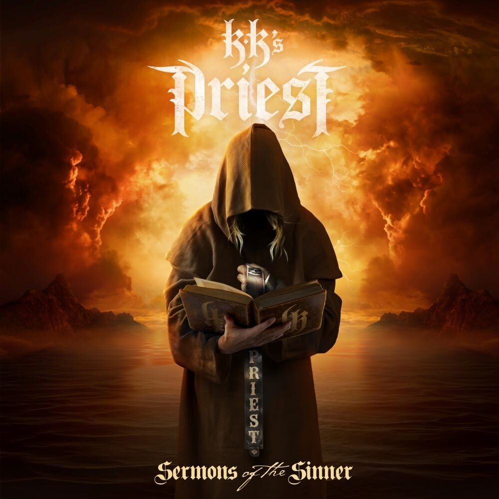the album cover for KK's Priest - Sermons Of The Sinner [Indie Exclusive Limited Edition Red LP]