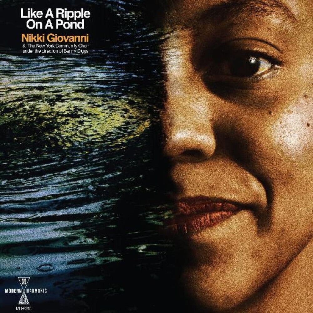 the album cover for Nikki Giovanni - Like A Ripple On A Pond (Blue) [Clear Vinyl]
