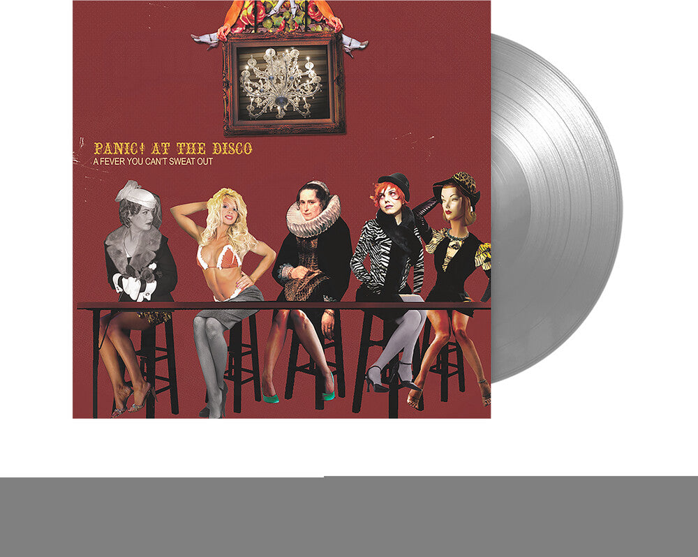 the album cover for Panic! At The Disco - A Fever That You Can't Sweat Out: FBR 25th Anniversary [Silver LP]