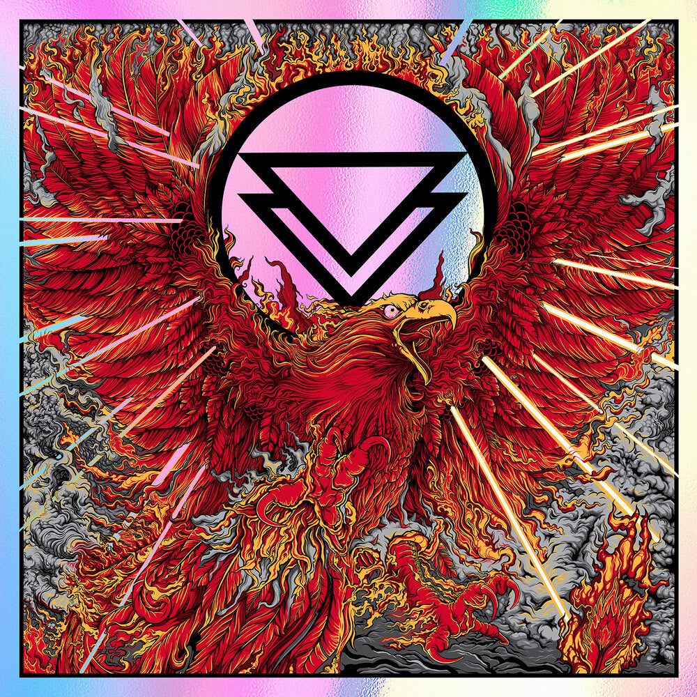the album cover for The Ghost Inside - Rise From The Ashes: Live At The Shrine [Indie Exclusive Limited Edition Orange 2LP]