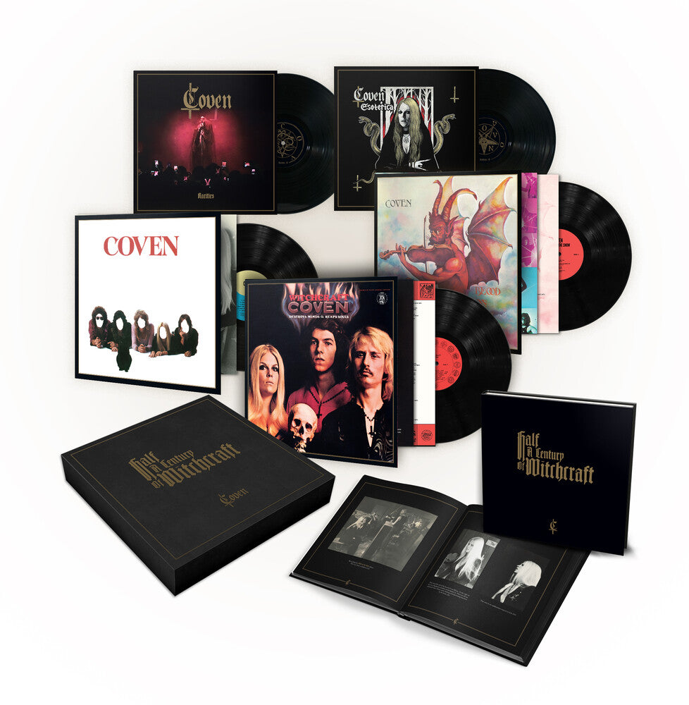the album cover for Coven - Half A Century Of Witchcraft (Gate) [180 Gram]