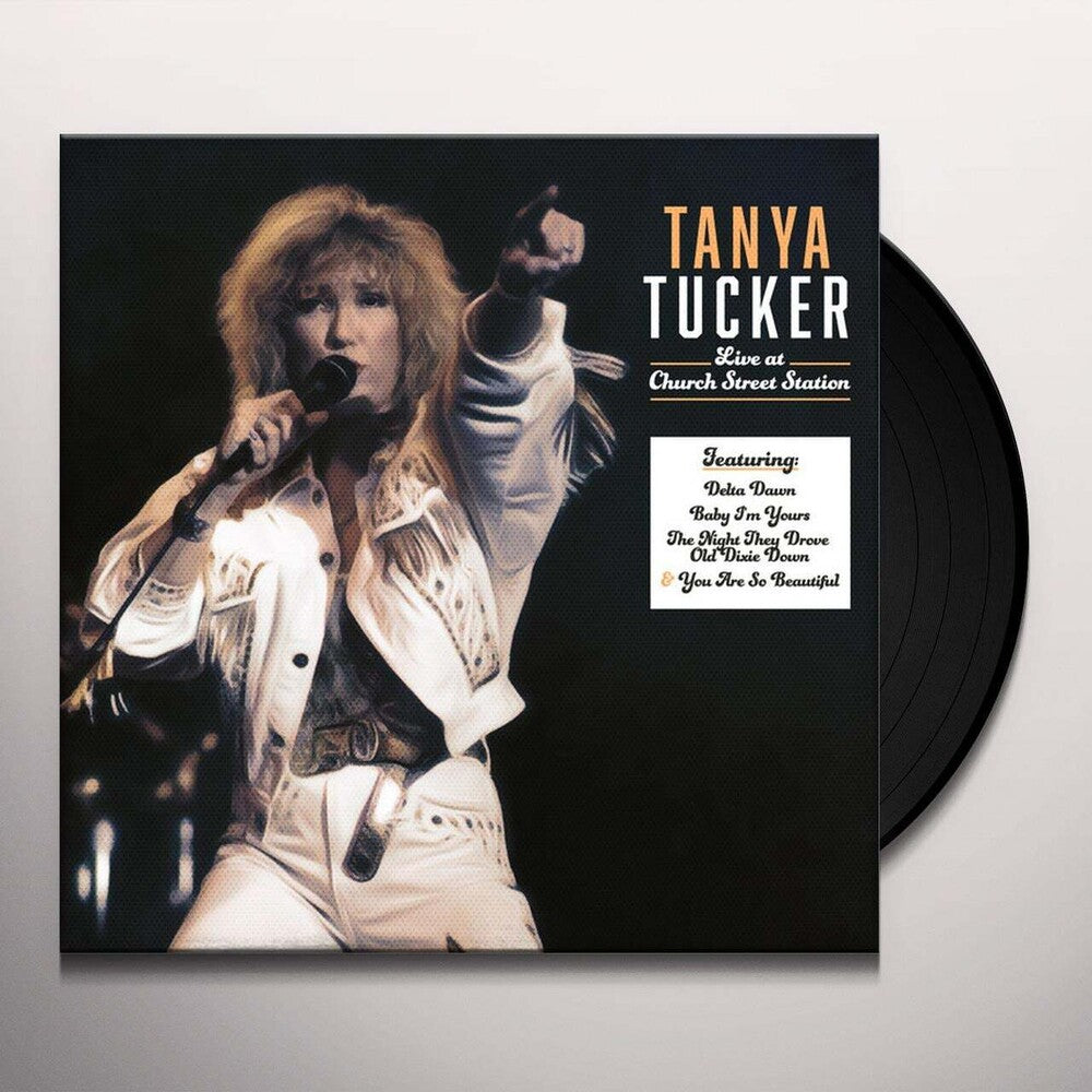 the album cover for Tanya Tucker - Church Street Station Presents: Tanya Tucker Live In Concert [LP]
