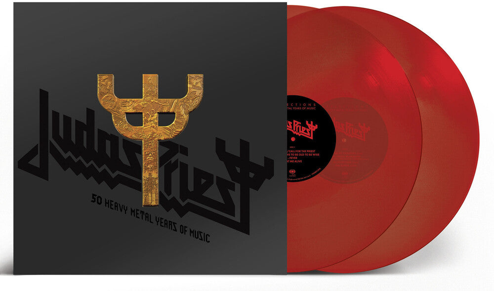 the album cover for Judas Priest - Reflections - 50 Heavy Metal Years of Music [Red 2LP]