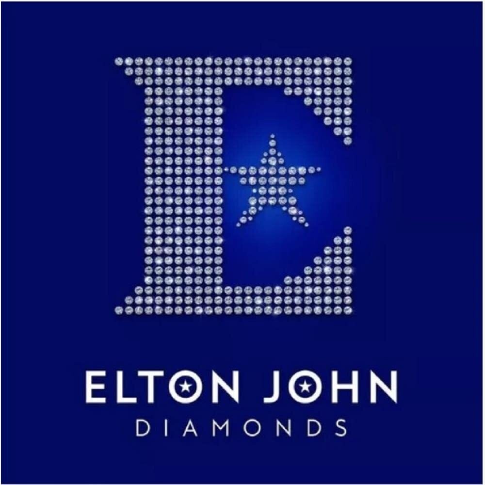the album cover for Elton John - Diamonds (Blue) [Colored Vinyl] [Limited Edition] (Can)