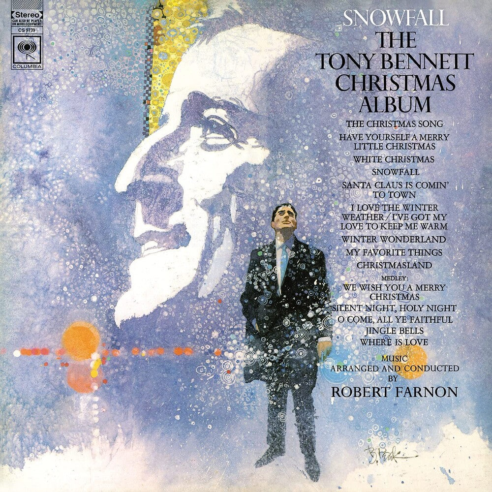 the album cover for Tony Bennett - Snowfall: The Tony Bennett Christmas Album [LP]
