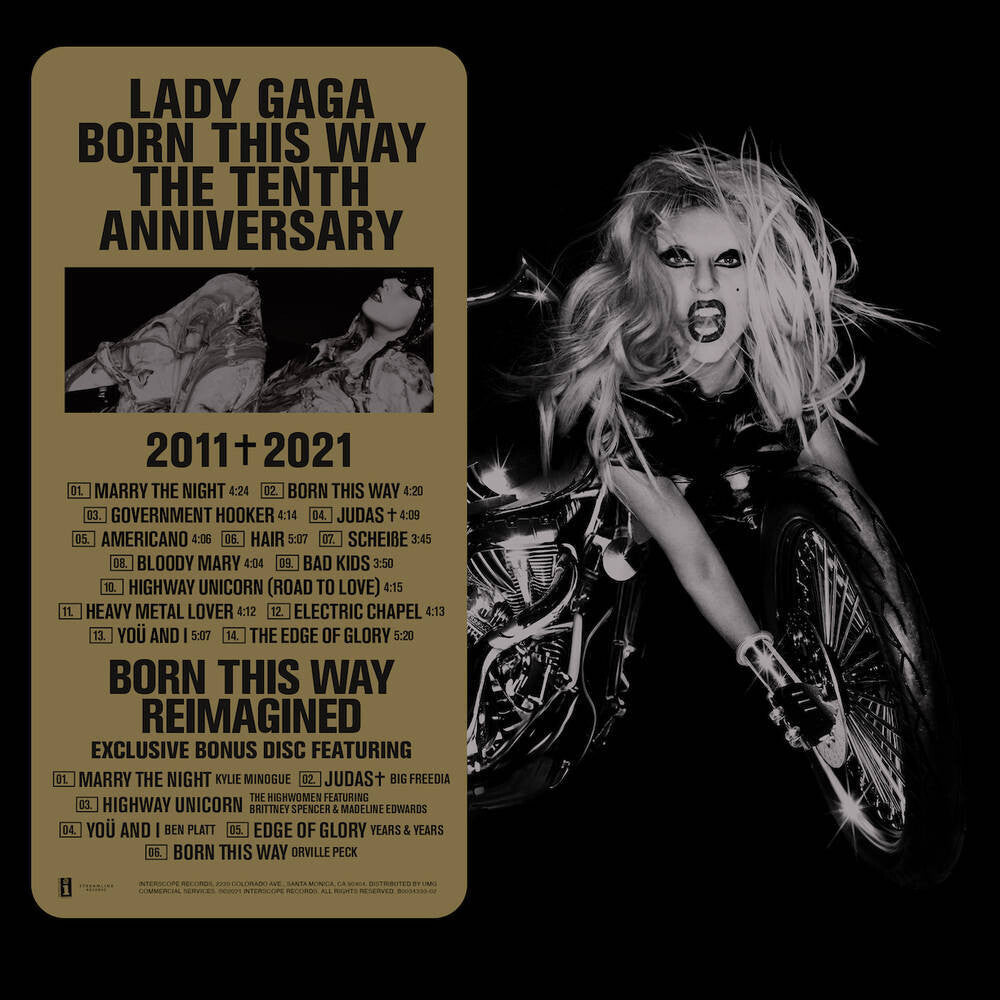 the album cover for Lady Gaga - Born This Way: The Tenth Anniversary [3LP]