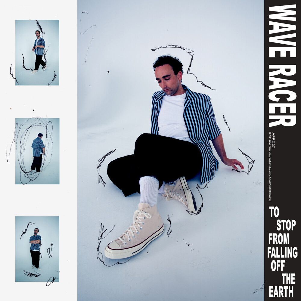 the album cover for Wave Racer - To Stop From Falling Off The Earth (Blue Vinyl)