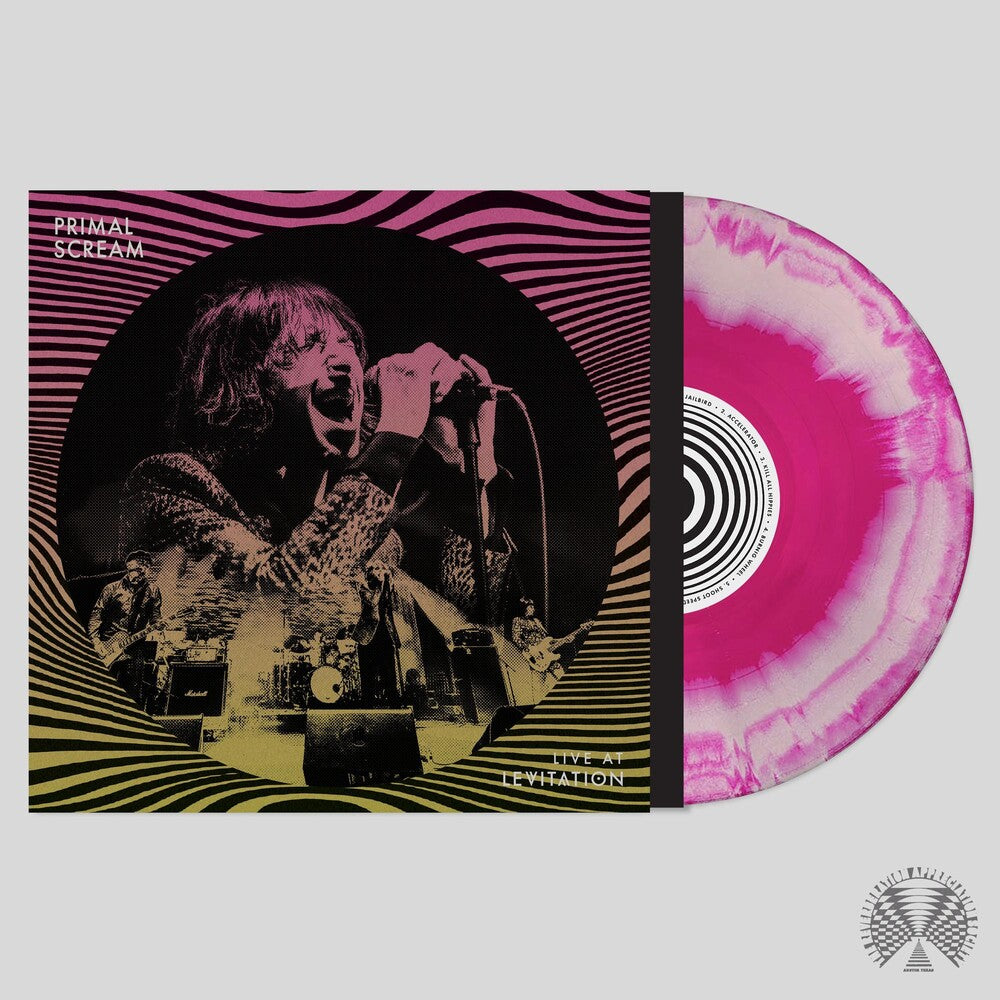 the album cover for Primal Scream - Live At Levitation [Limited Edition Pink LP]