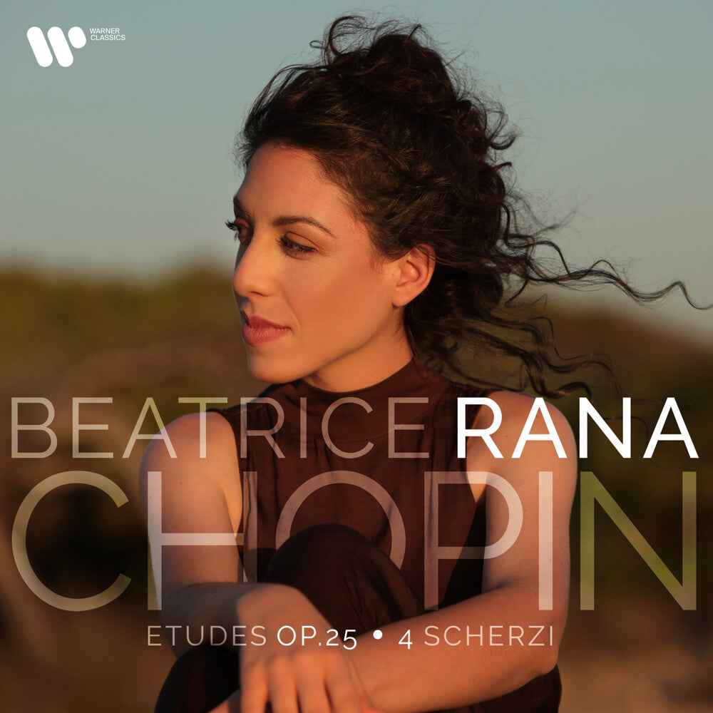 the album cover for Beatrice Rana - Chopin Etudes Op. 25 - 4 Scherzi