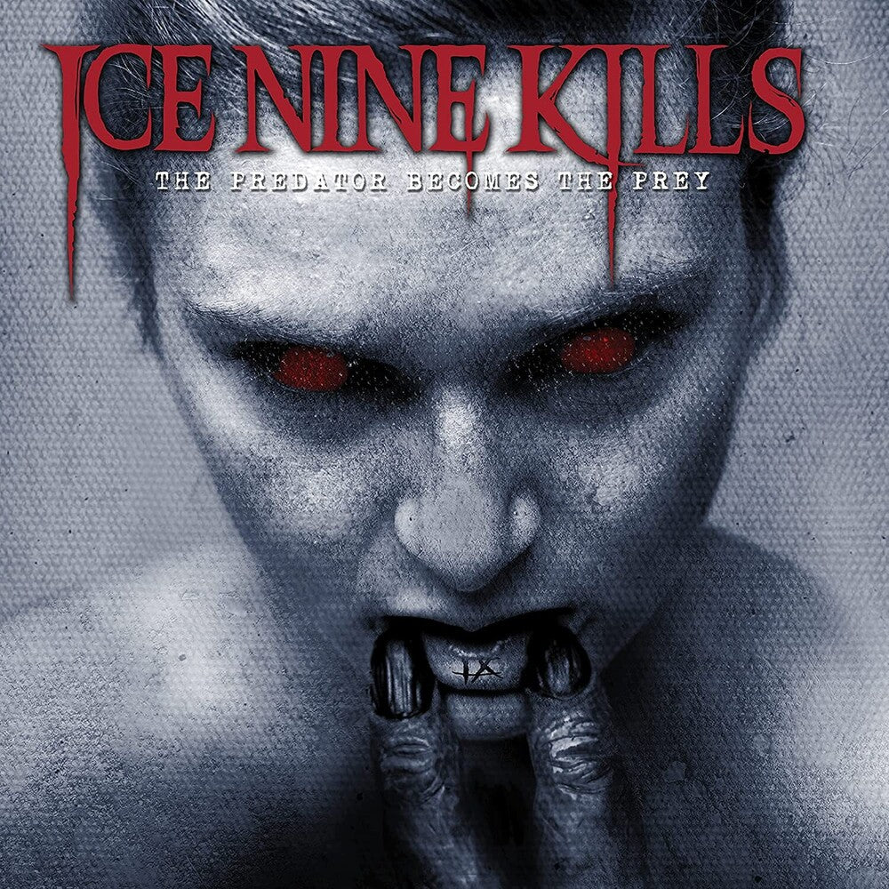 the album cover for Ice Nine Kills - The Predator Becomes The Prey [Translucent Blue LP]