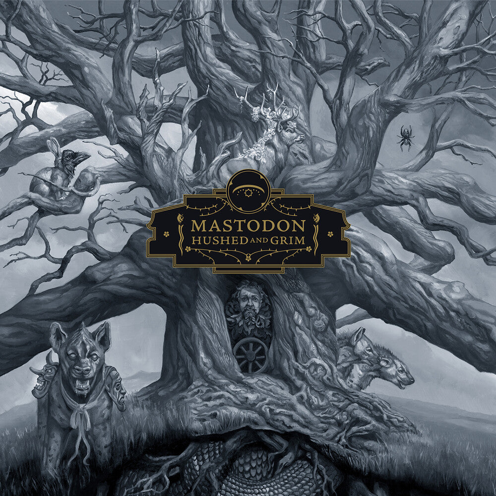 the album cover for Mastodon - Hushed And Grim [Limited Edition Clear 2LP]