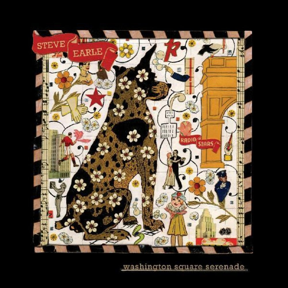 the album cover for Steve Earle - Washington Square Serenade [Limited Edition Metallic Gold LP]