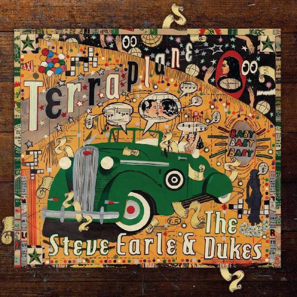 the album cover for Steve Earle - Terraplane [Limited Edition Transparent Gold LP]