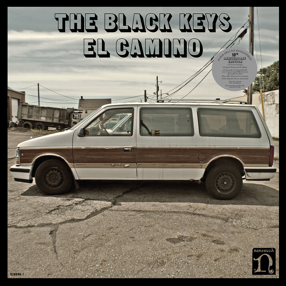 the album cover for The Black Keys - El Camino: 10th Anniversary Edition [Deluxe 3LP]