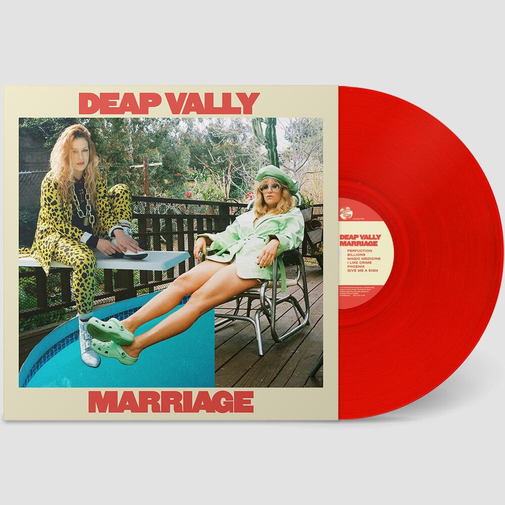 the album cover for Deap Vally - Marriage [Red LP]