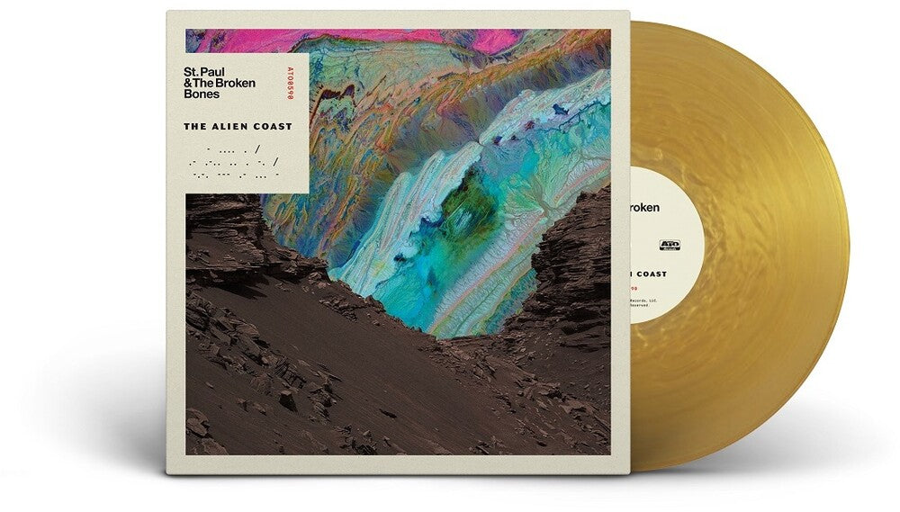 the album cover for St. Paul & The Broken Bones - The Alien Coast [Indie Exclusive Limited Edition Gold Nugget LP]