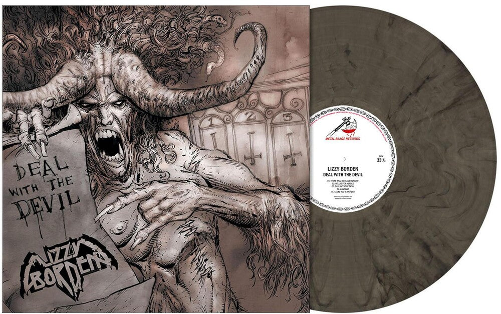 the album cover for Lizzy Borden - Deal With The Devil [Clear Vinyl] (Gry)
