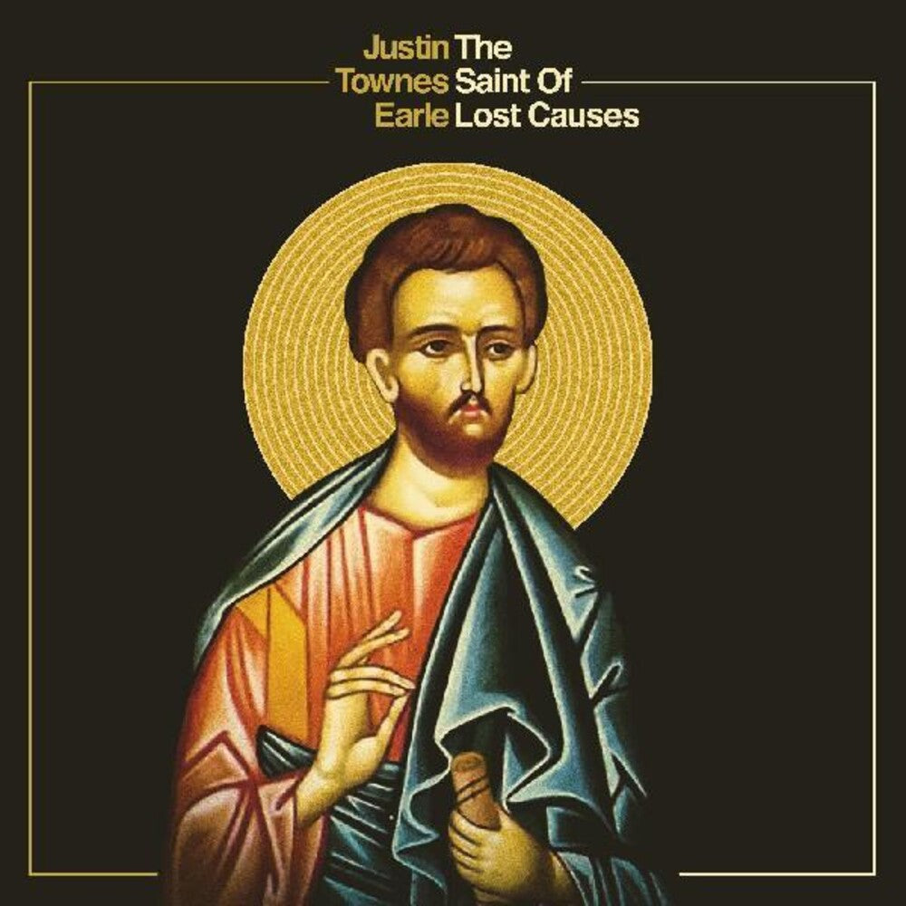 the album cover for Justin Townes Earle - Saint Of Lost Causes [Colored Vinyl] [Limited Edition] (Org) (Teal)