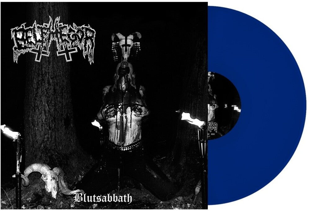 the album cover for Belphegor - Blutsabbath [Indie Exclusive] (Remastered) (Ultra Blue) (Blue)