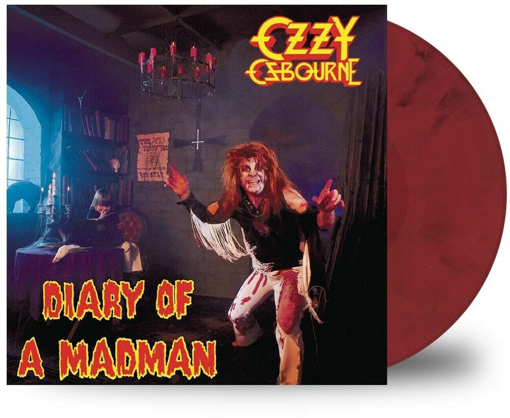 the album cover for Ozzy Osbourne - Diary Of A Madman [Colored Vinyl] (Red) (Uk)