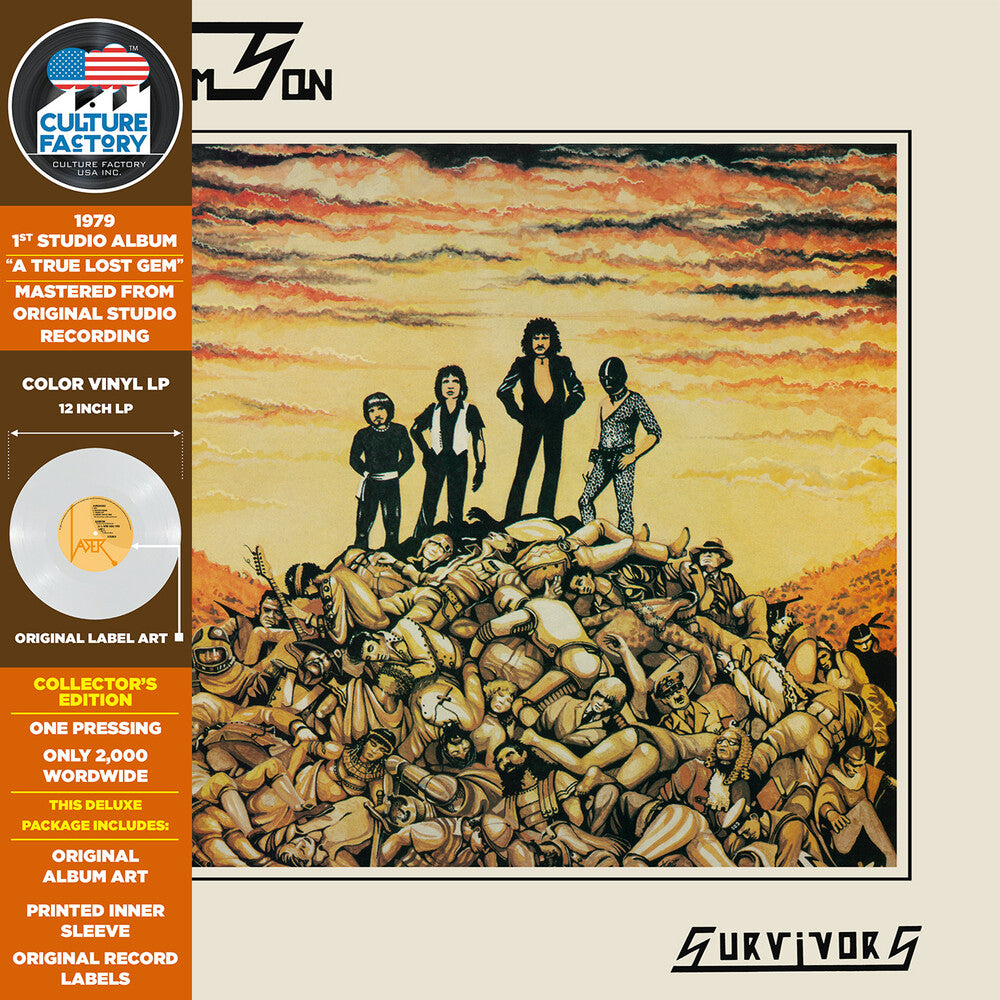the album cover for Samson - Survivors (Milky Clear) [Colored Vinyl] [Clear Vinyl] (Grn)