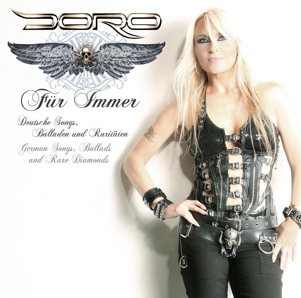 the album cover for Doro - Fur Immer (Black White Marbled) [Colored Vinyl] (Wht)