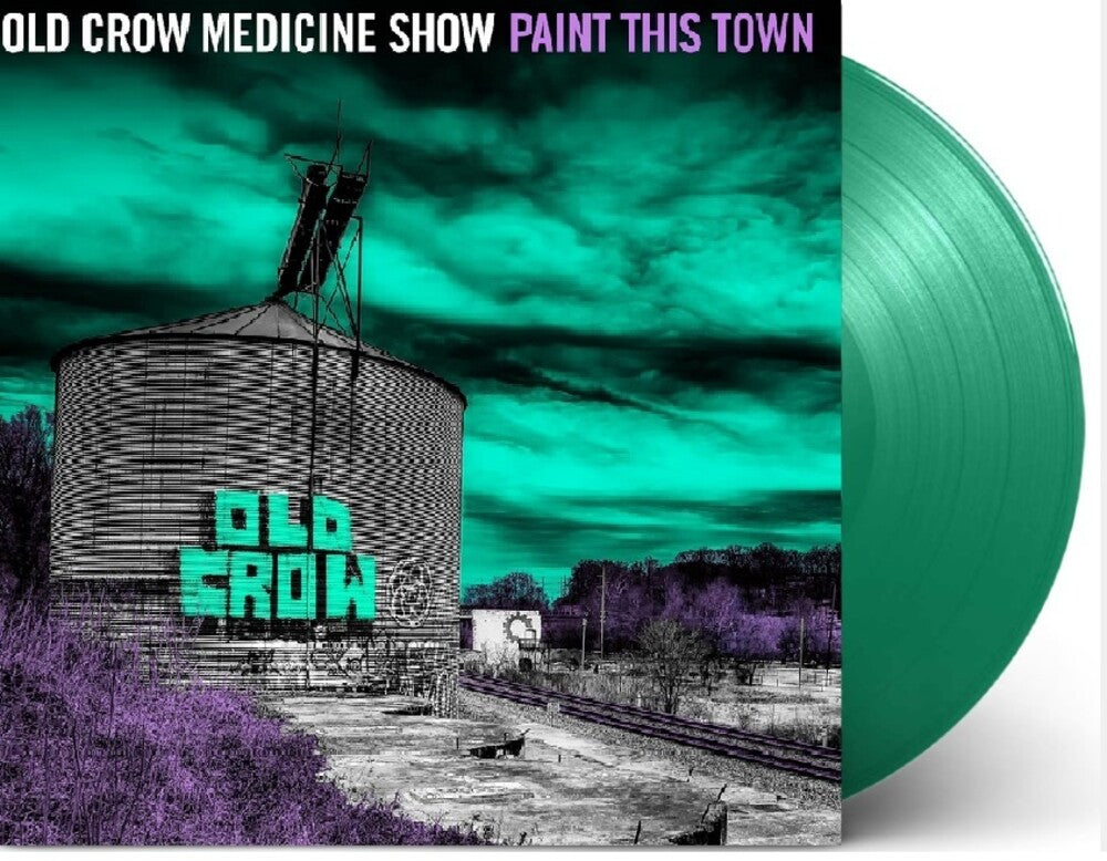 the album cover for Old Crow Medicine Show - Paint This Town [Colored Vinyl] (Grn)