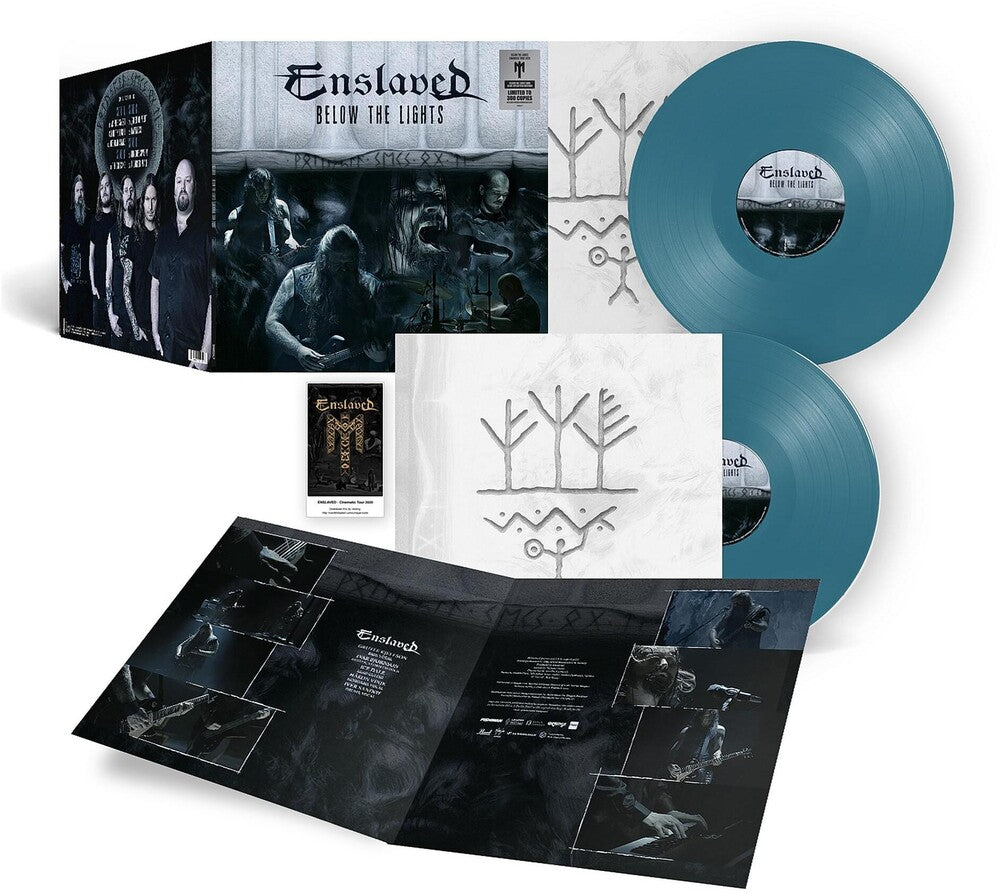 the album cover for Enslaved - Below The Lights (Cinematic Tour 2020) (Blue)