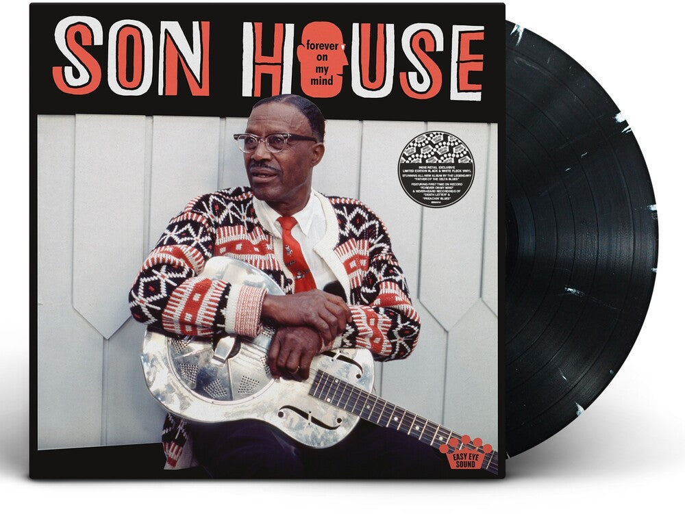 the album cover for Son House - Forever On My Mind [Indie Exclusive Limited Edition Black And White Fleck LP]