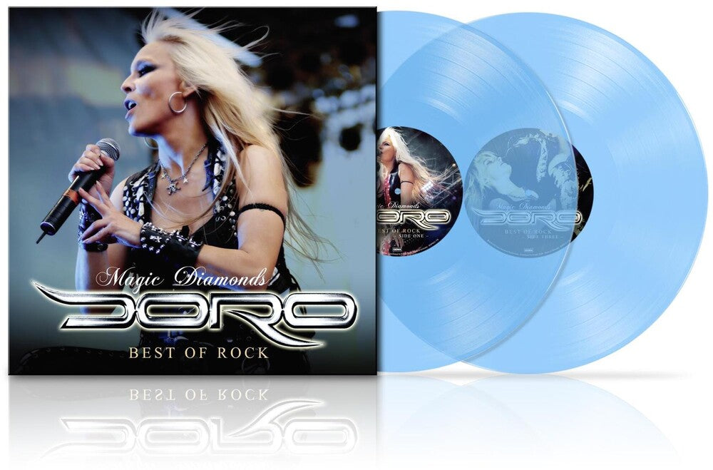 the album cover for Doro - Magic Diamonds - Best Of Rock (Clear) [Clear Vinyl]
