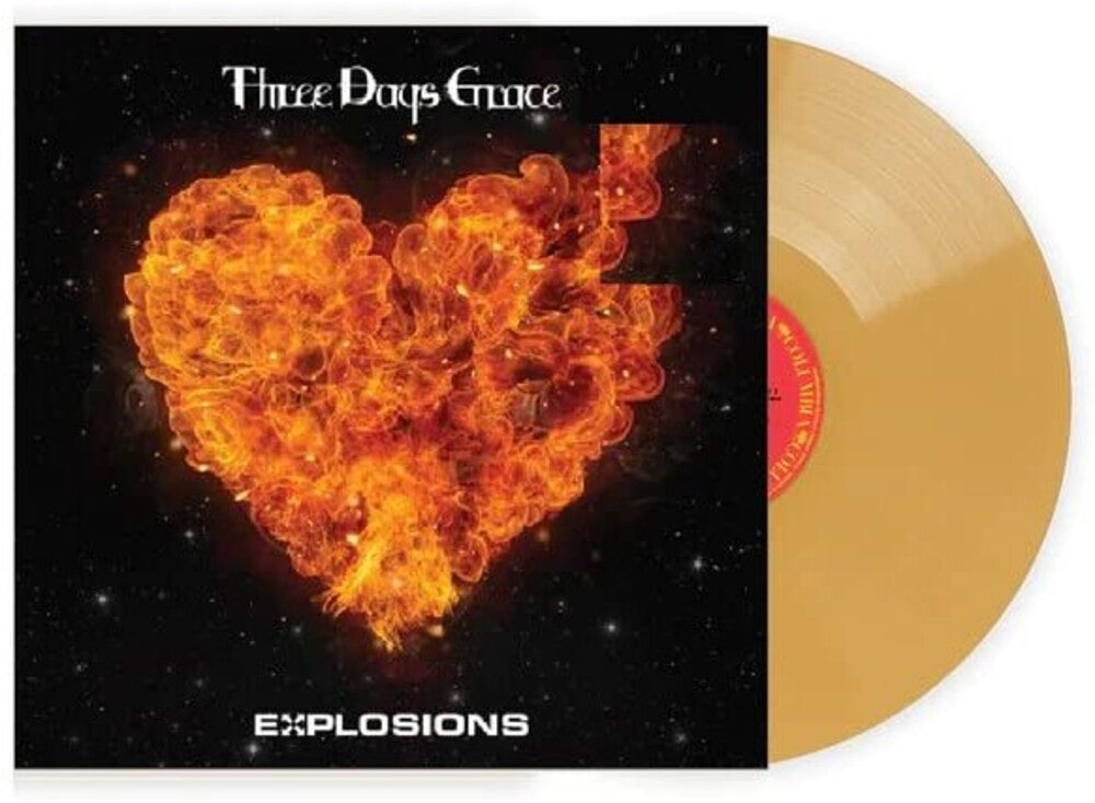 the album cover for Three Days Grace - Explosions [Gold]
